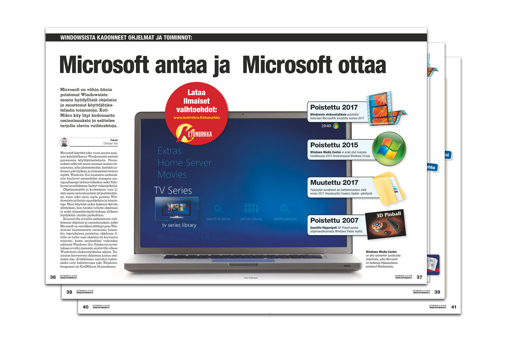 Microsoft antaa ja Microsoft ottaa