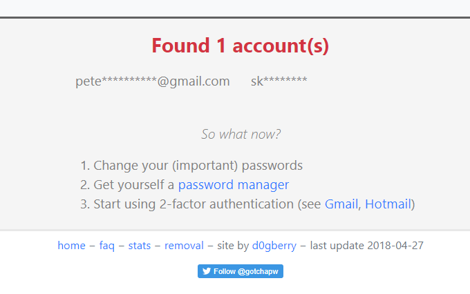 Gotcha.pw viser hackede epostkontoer