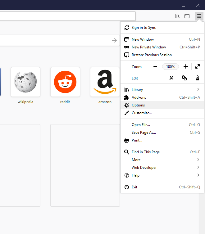 Hent gemte filer i Firefox