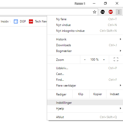 Gem hentede filer i Chrome 1