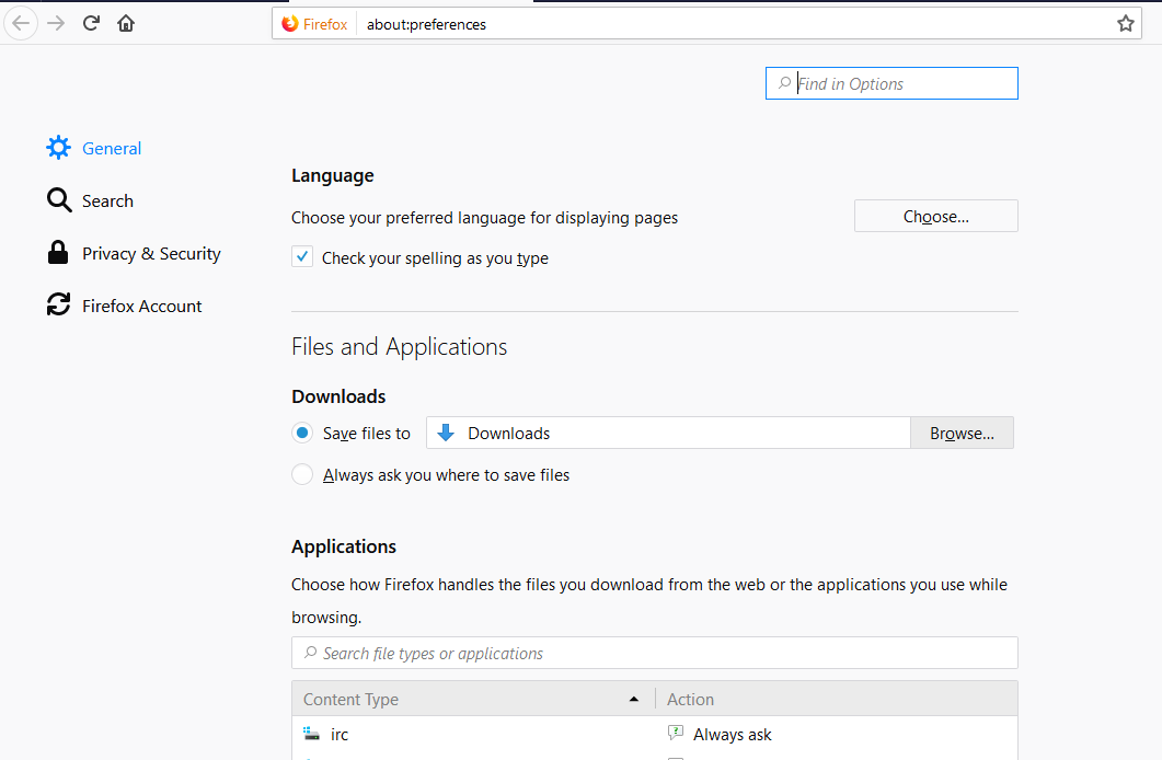 Hent gemte filer i Firefox