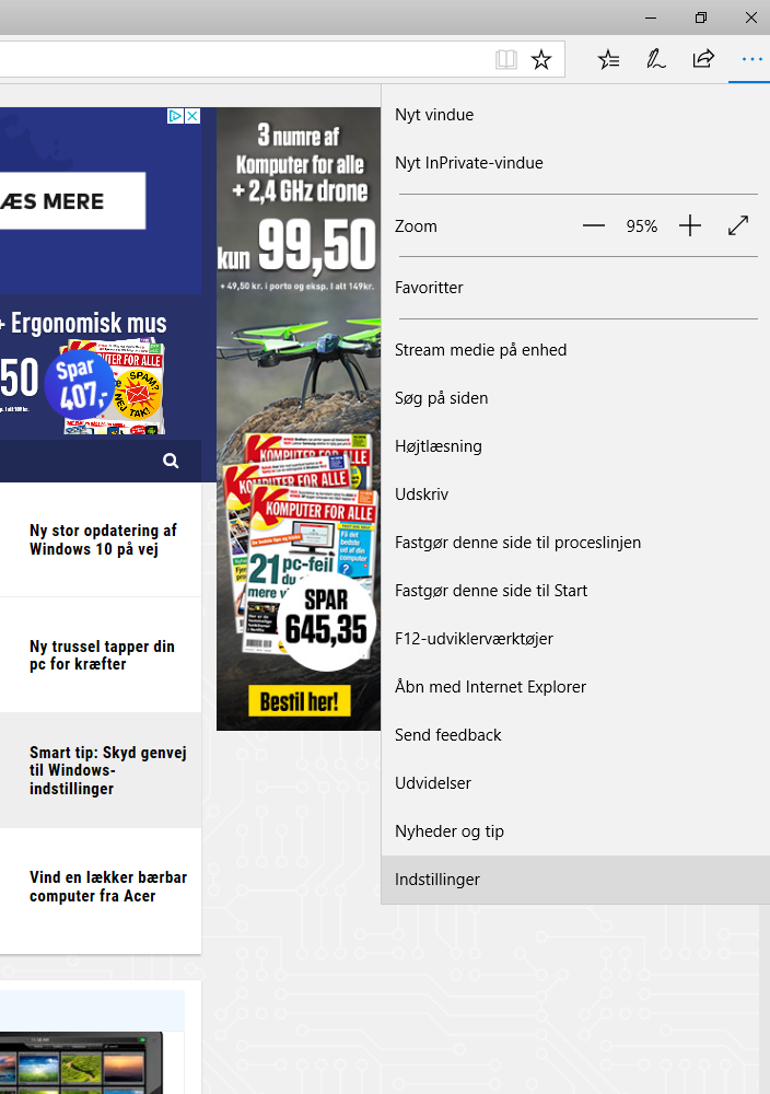 Gem hentede filer i Microsoft Edge 1