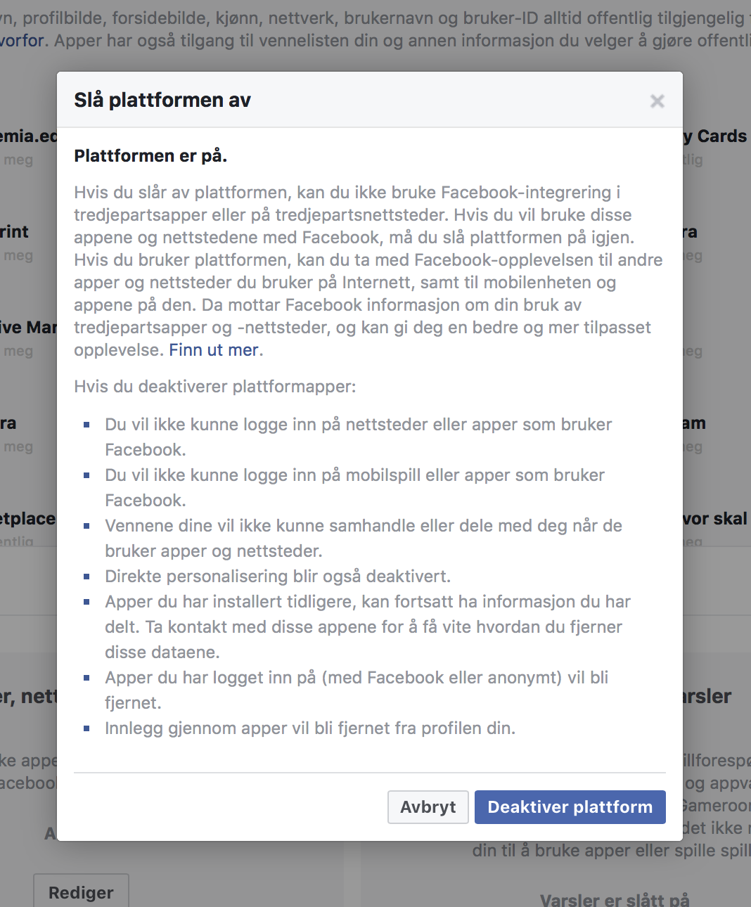 Facebook privatliv