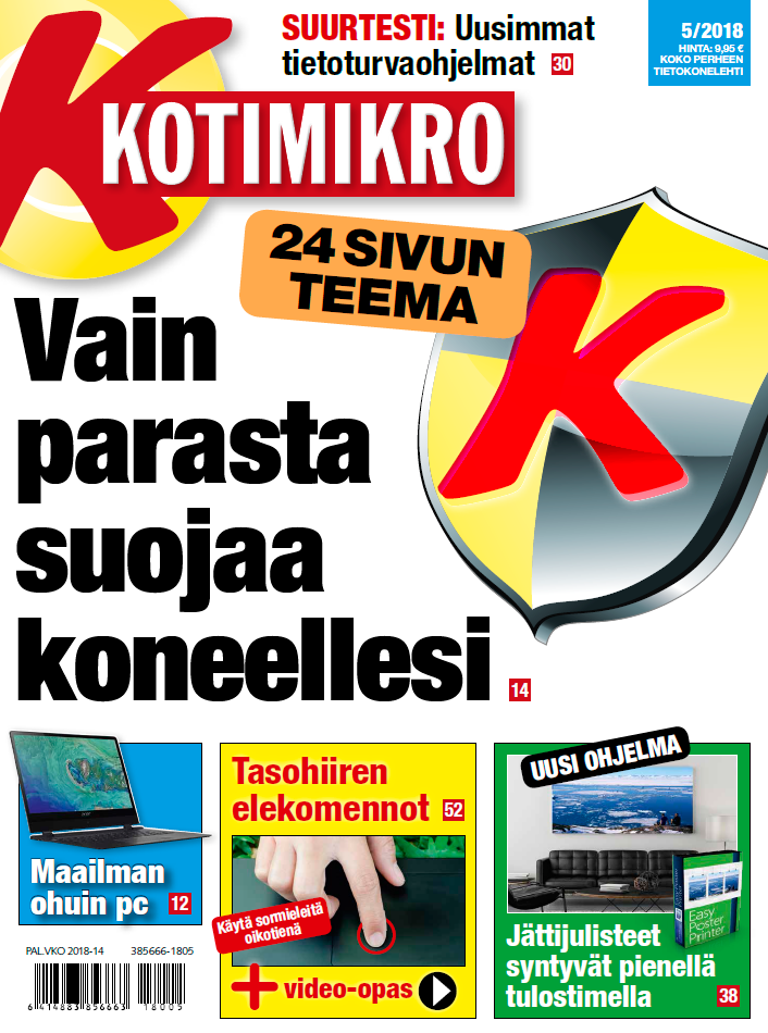 Vain parasta suojaa koneellesi