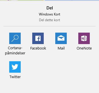 Så delar du kartor i Windows 10.