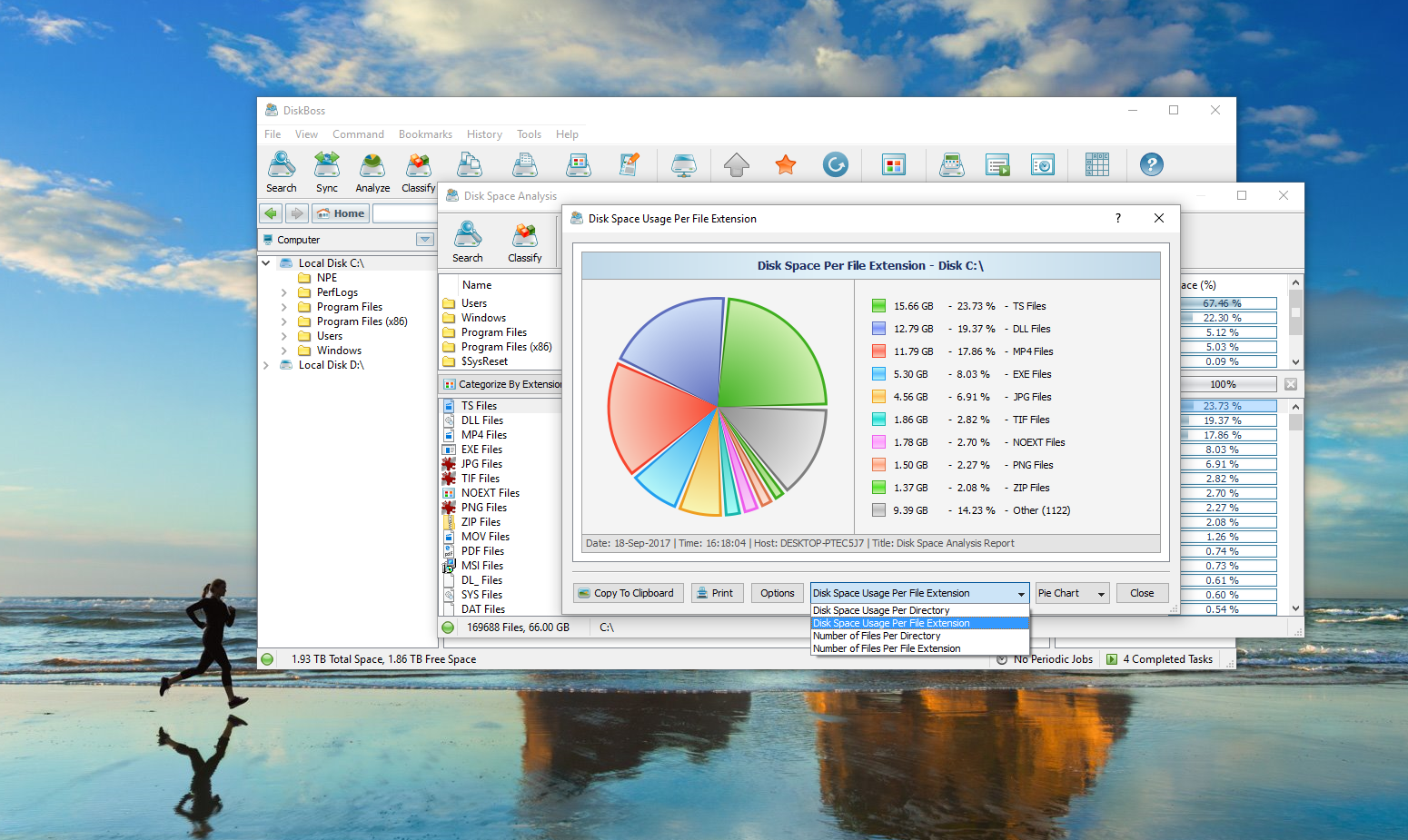 DiskBoss giver dig et hurtigt overblik over harddiskens indhold.