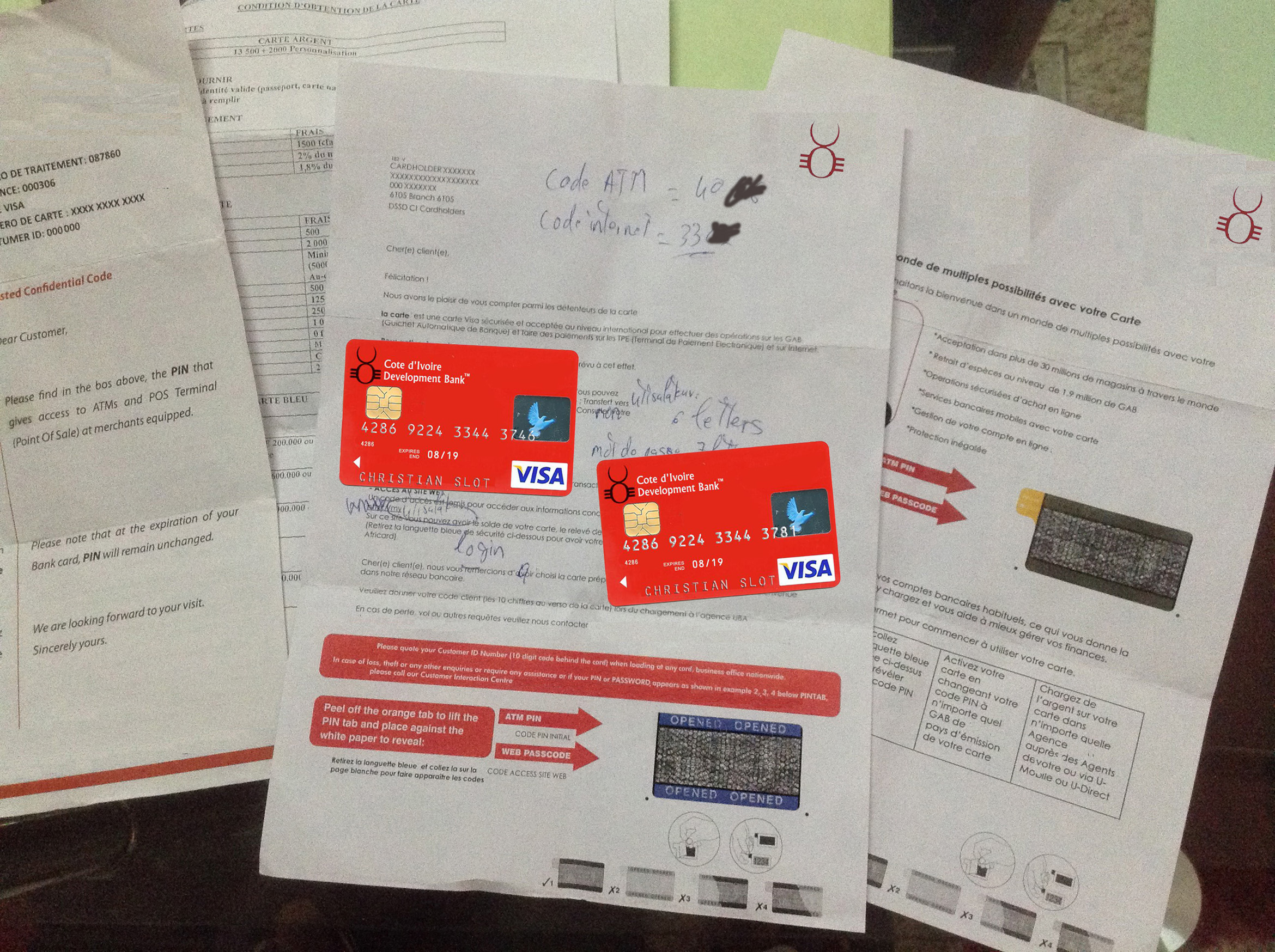 Epostsvindleren sender bevis på pengene han skal sende.