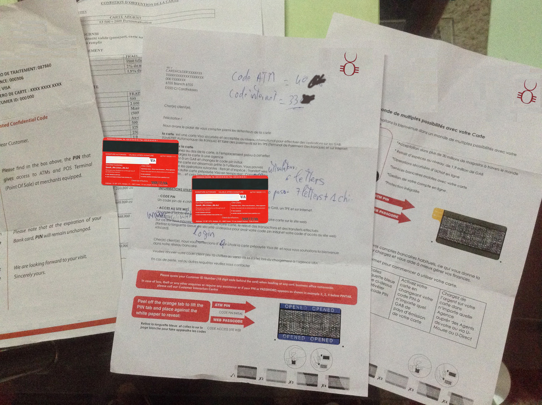 Epostsvindleren sender "bevis" på at pengene han skal sende eksisterer.