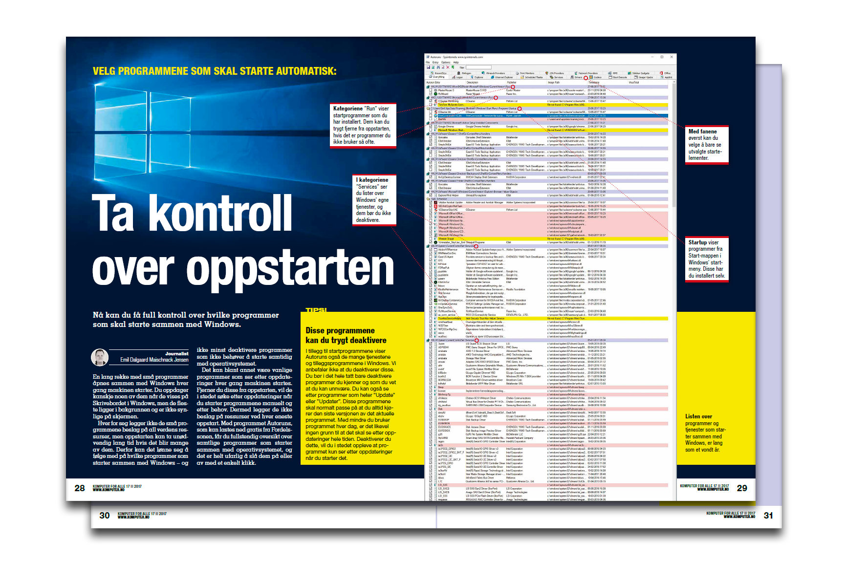 Ta kontroll over oppstarten i Windows 10