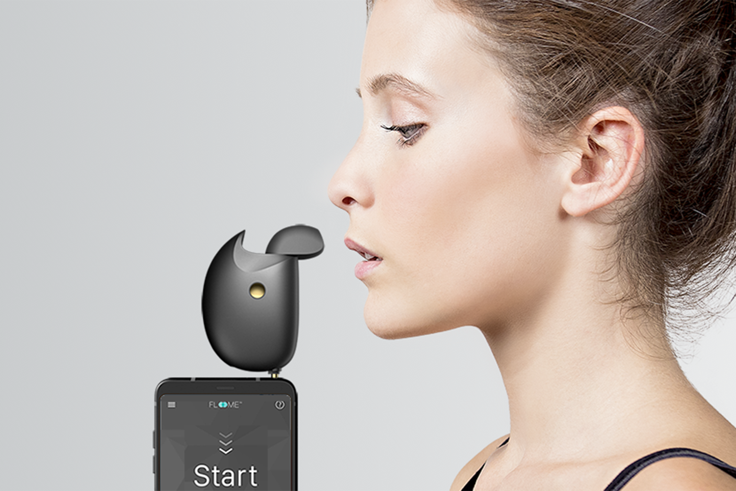 Floome er et smart alkometer, som tilsluttes din smartphone via minijack-stikket.