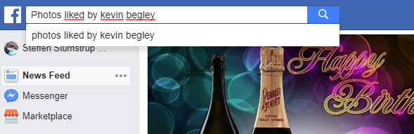 Se hva venner liker på Facebook