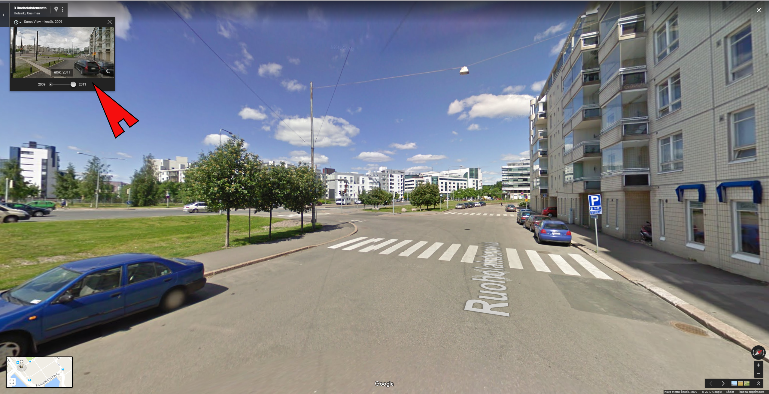 Street View -aikajana