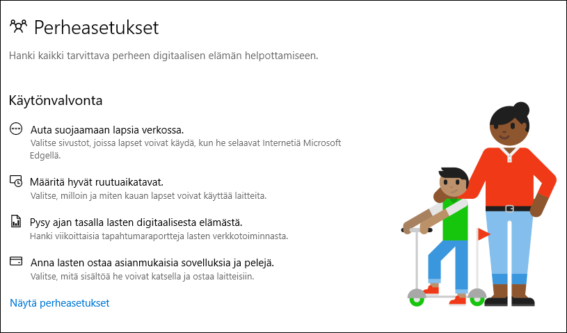 Windowsin perheasetukset