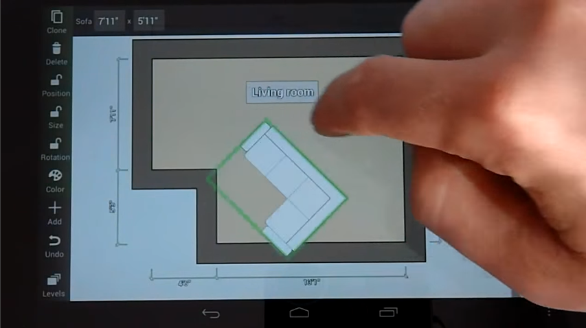En finger er nok til at indrette din bolig med denne app