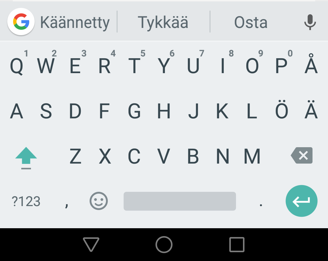 Gboard-näppäimistö