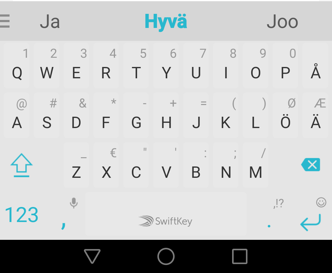 SwiftKey-näppäimistö