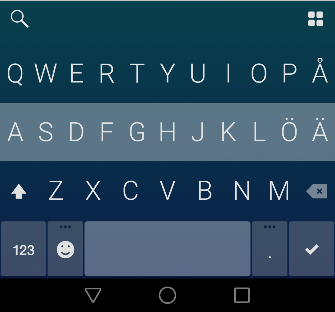 Fleksy-näppäimistö