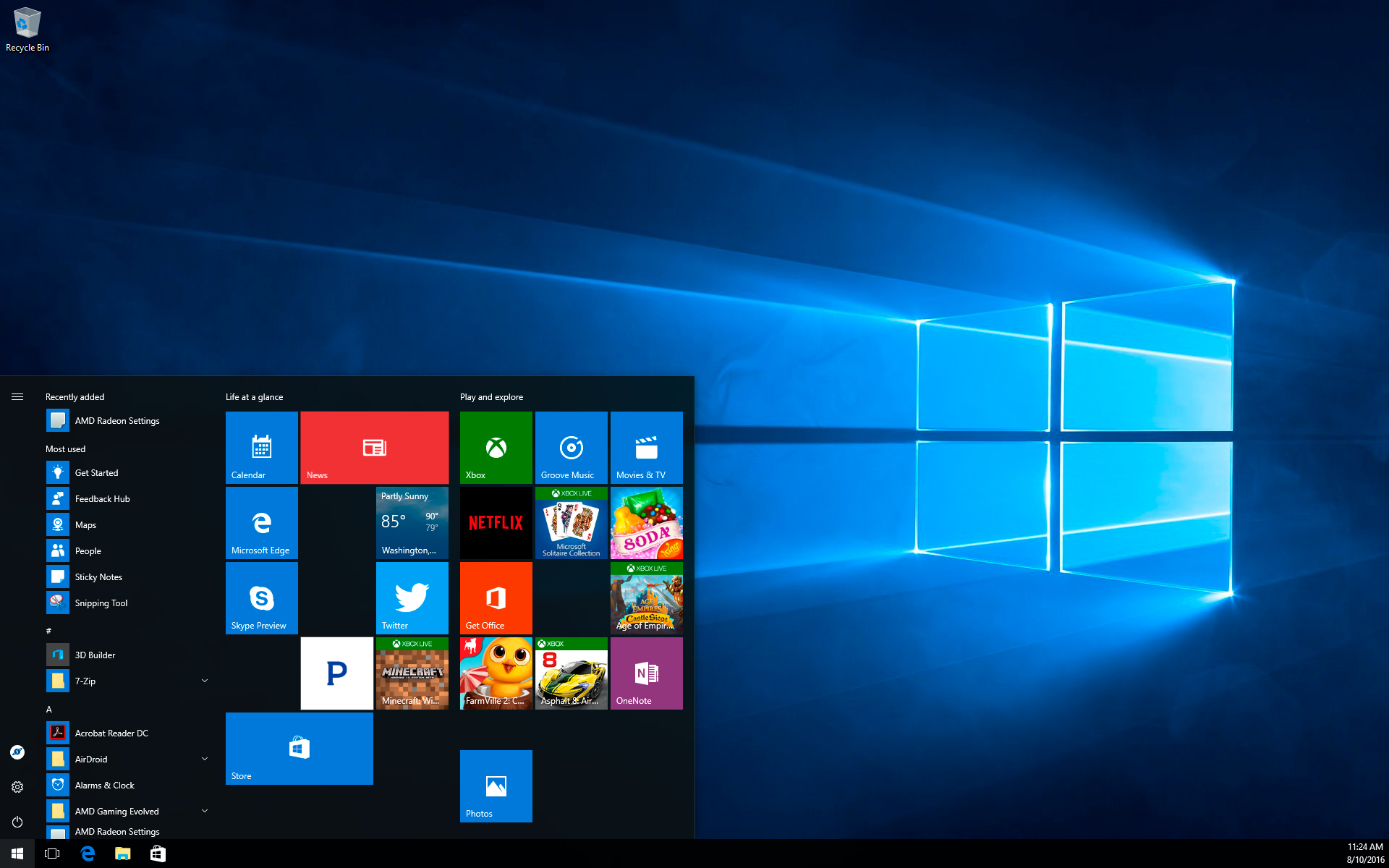 Windows 10 Start-meny