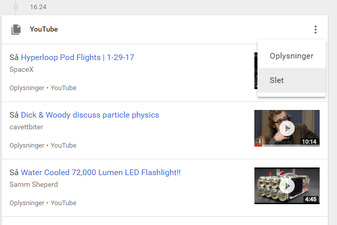 Du kan slette oplysninger om dine aktiviteter i YouTube med et par hurtige klik.
