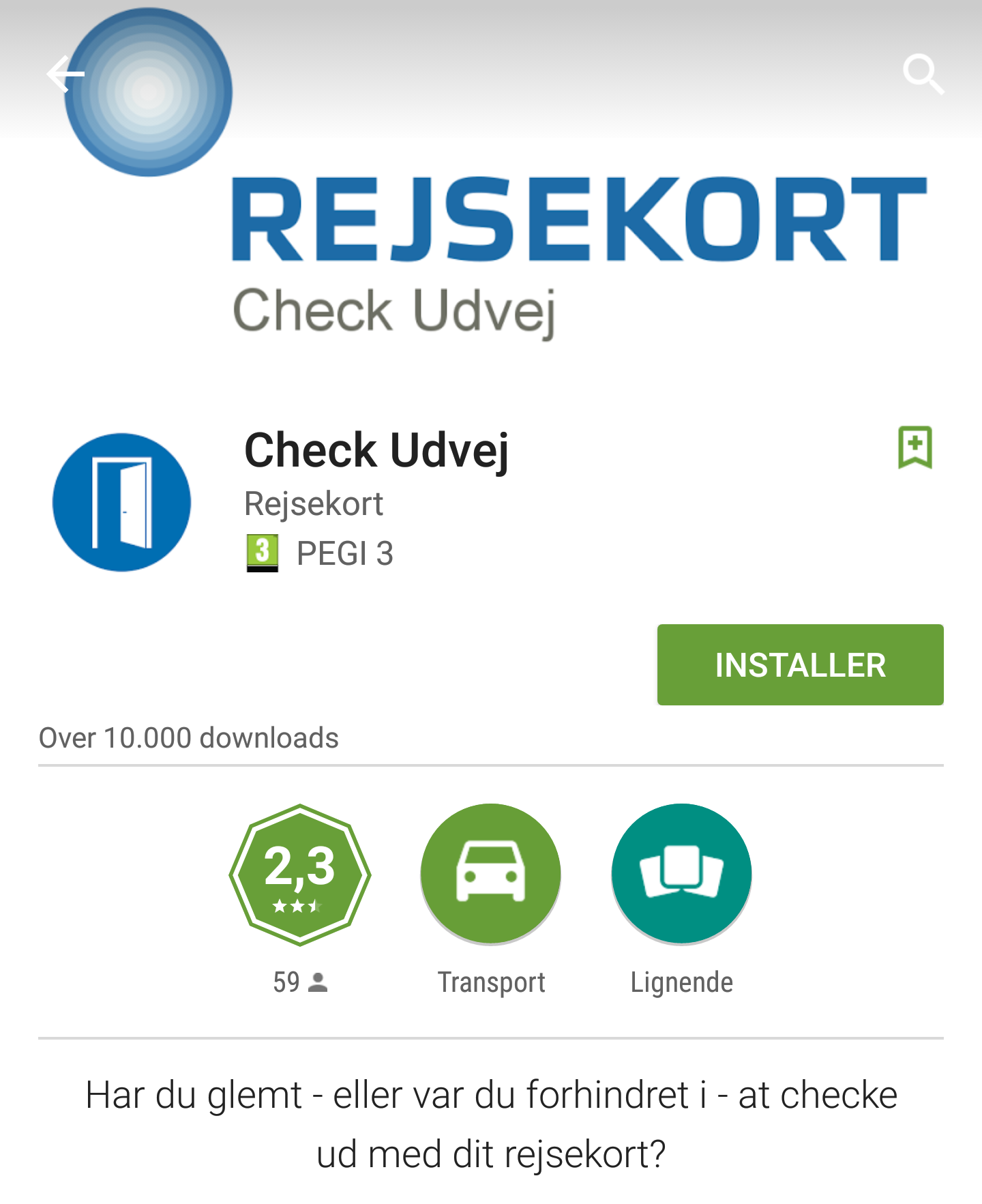 Rejsekort-app