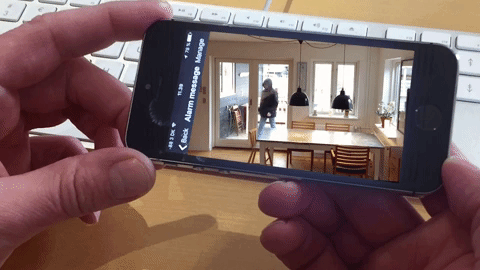 IP-kamera övervakningskamera mobiltelefon