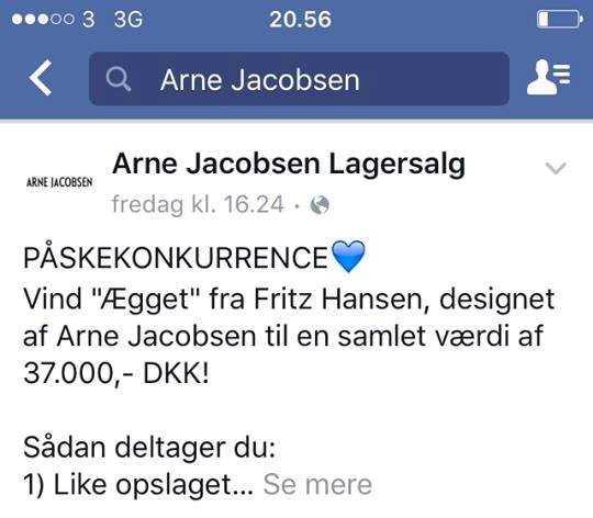 Falsk Facebook konkurrence