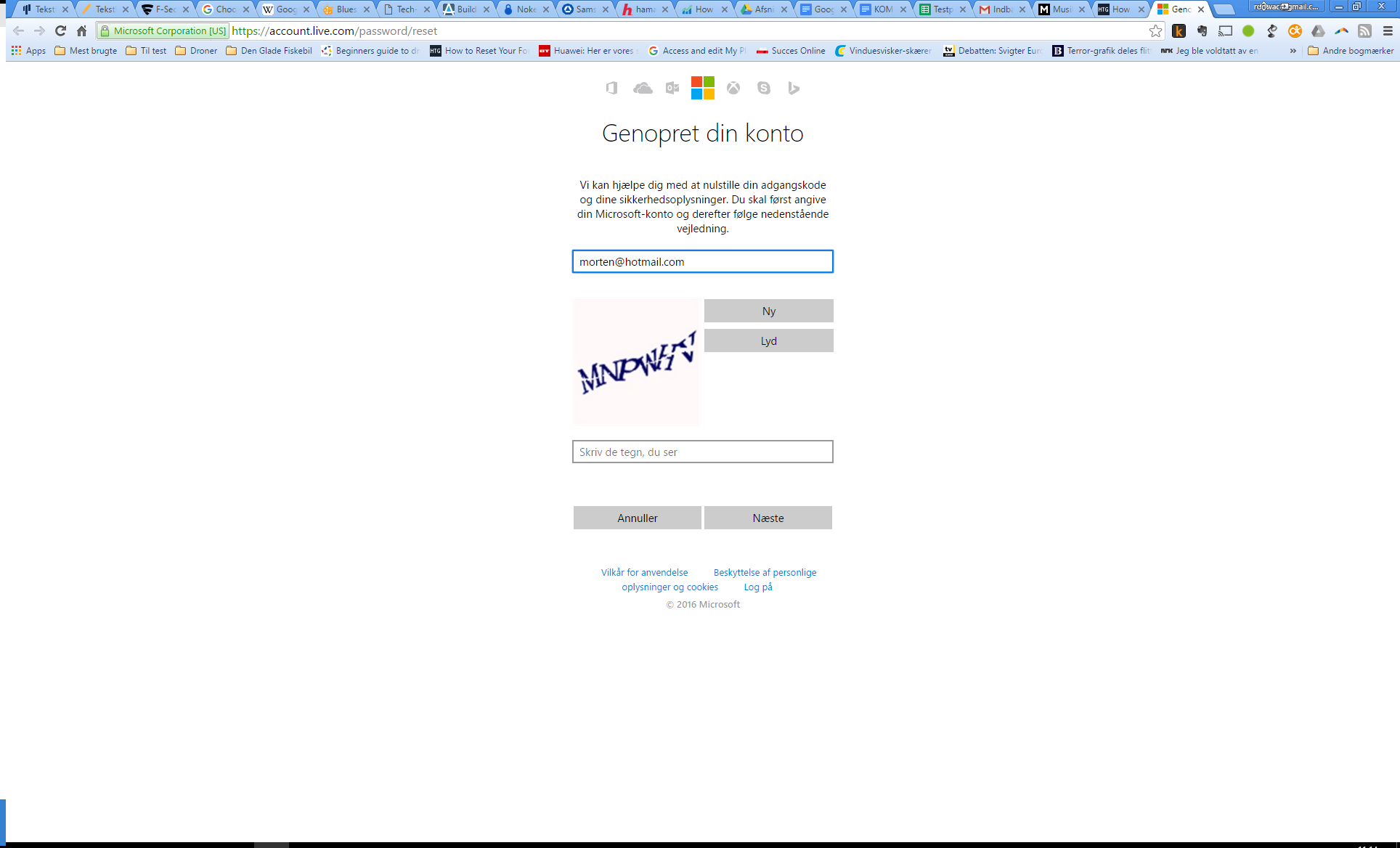 Microsoft login