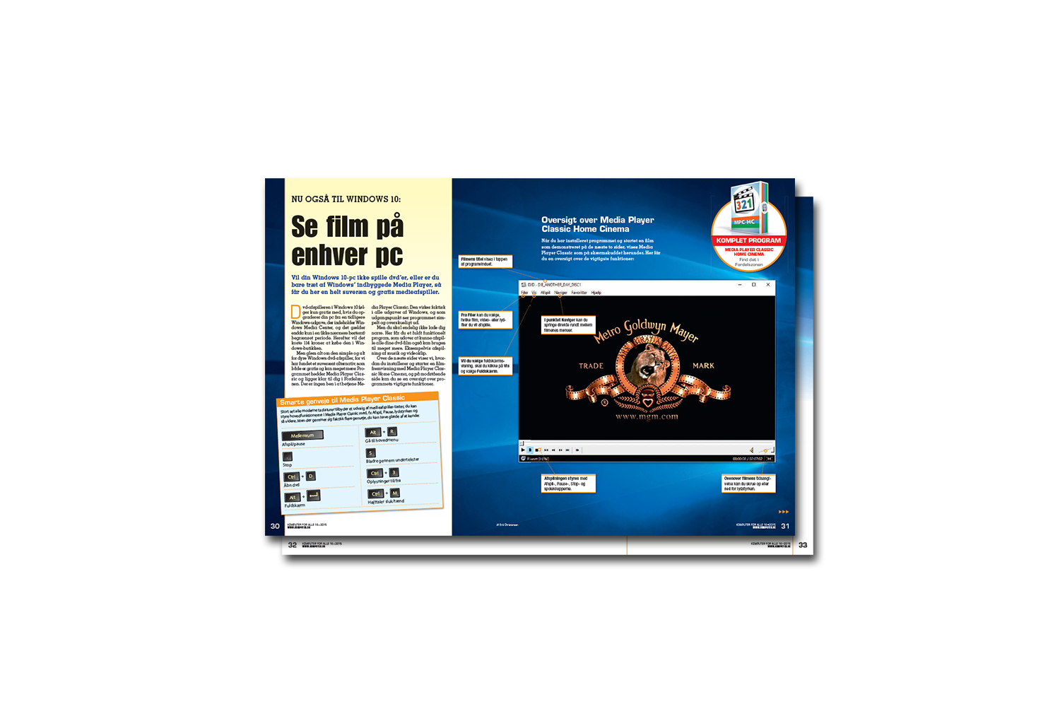 Windows 10 medieafspiller komdk 162015