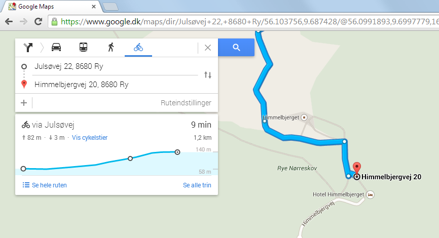 Nu kan du måle højdemeter på Google maps