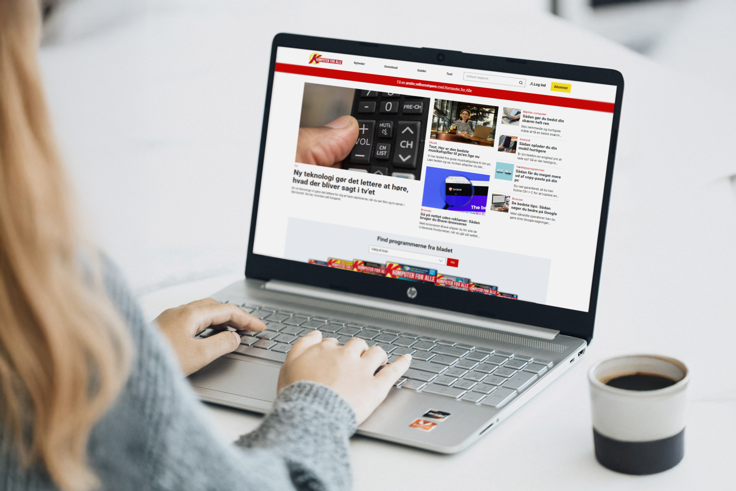 Komputer for alles nye hjemmeside