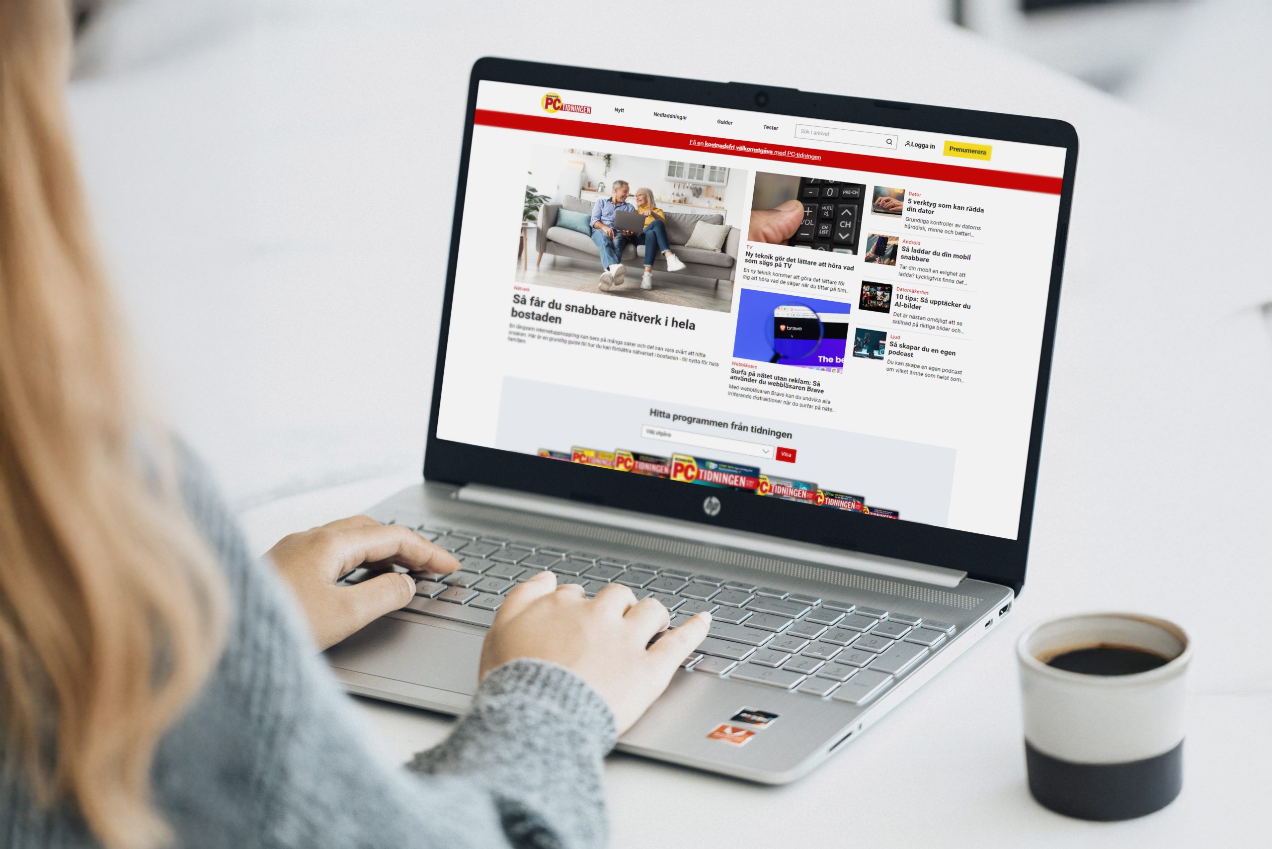 Komputer for alles nye hjemmeside