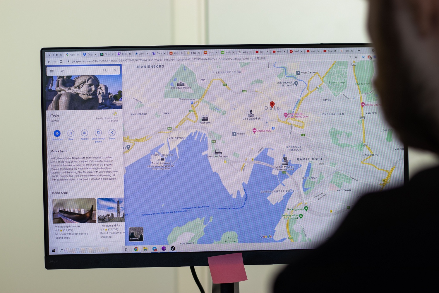 Google Maps i browseren