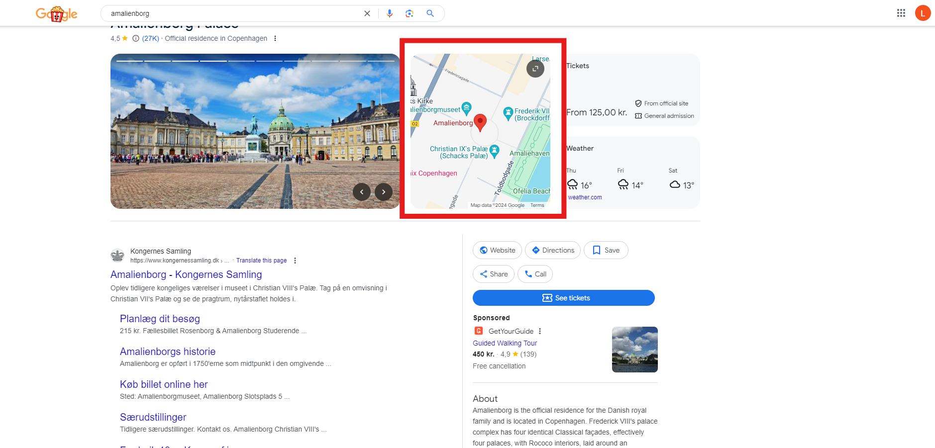 Google maps virker ikke