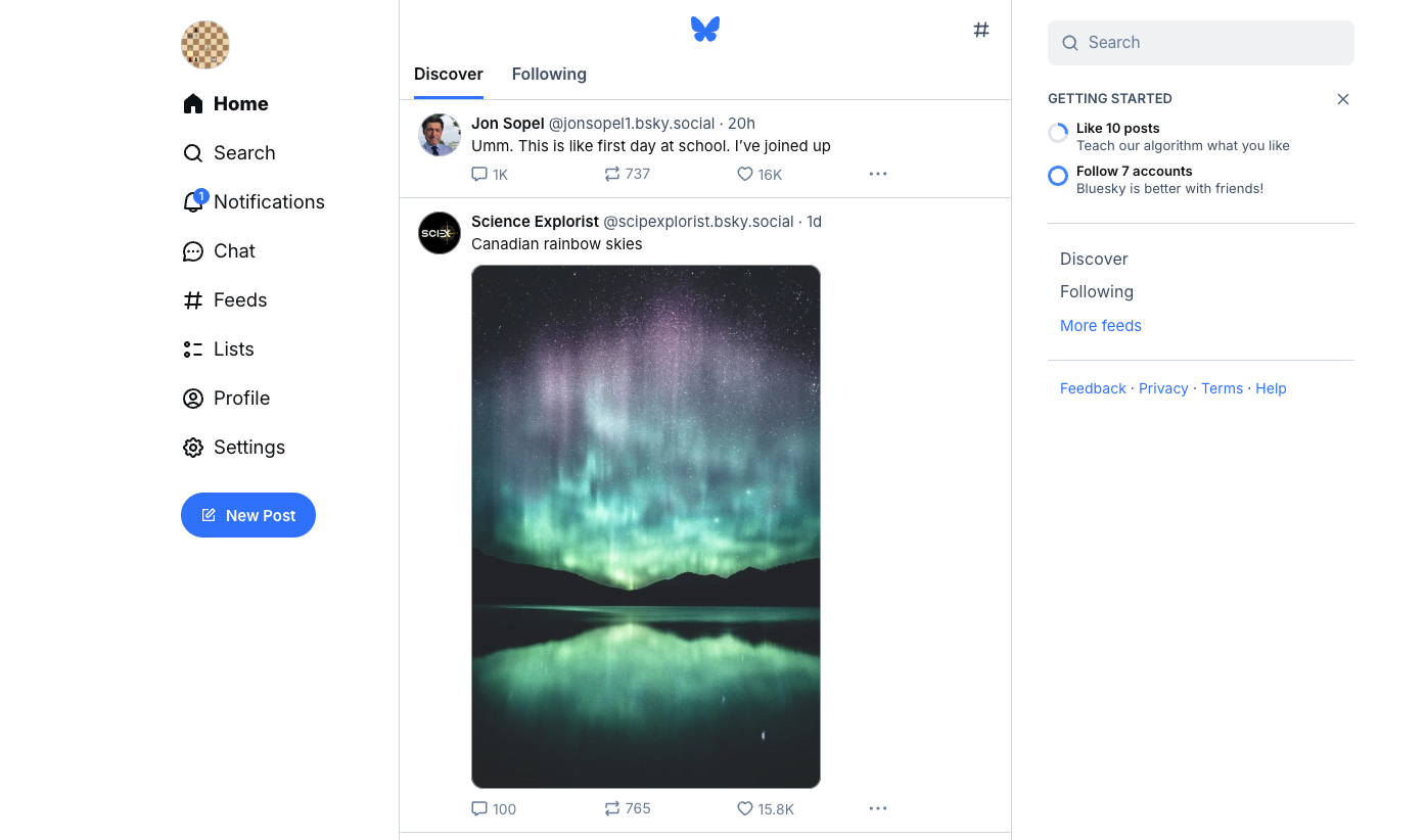 Blueskyn kuvakaappaus