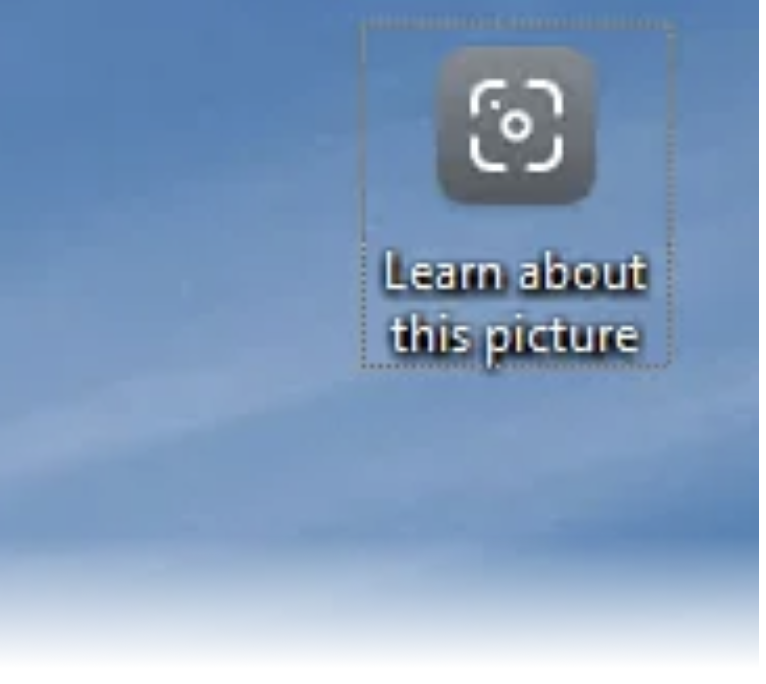 Työpöydän kuvake Lisätietoja tästä kuvasta