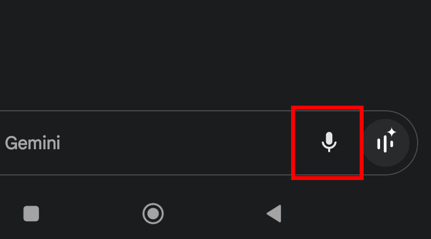 Brug mikrofonen i Gemini