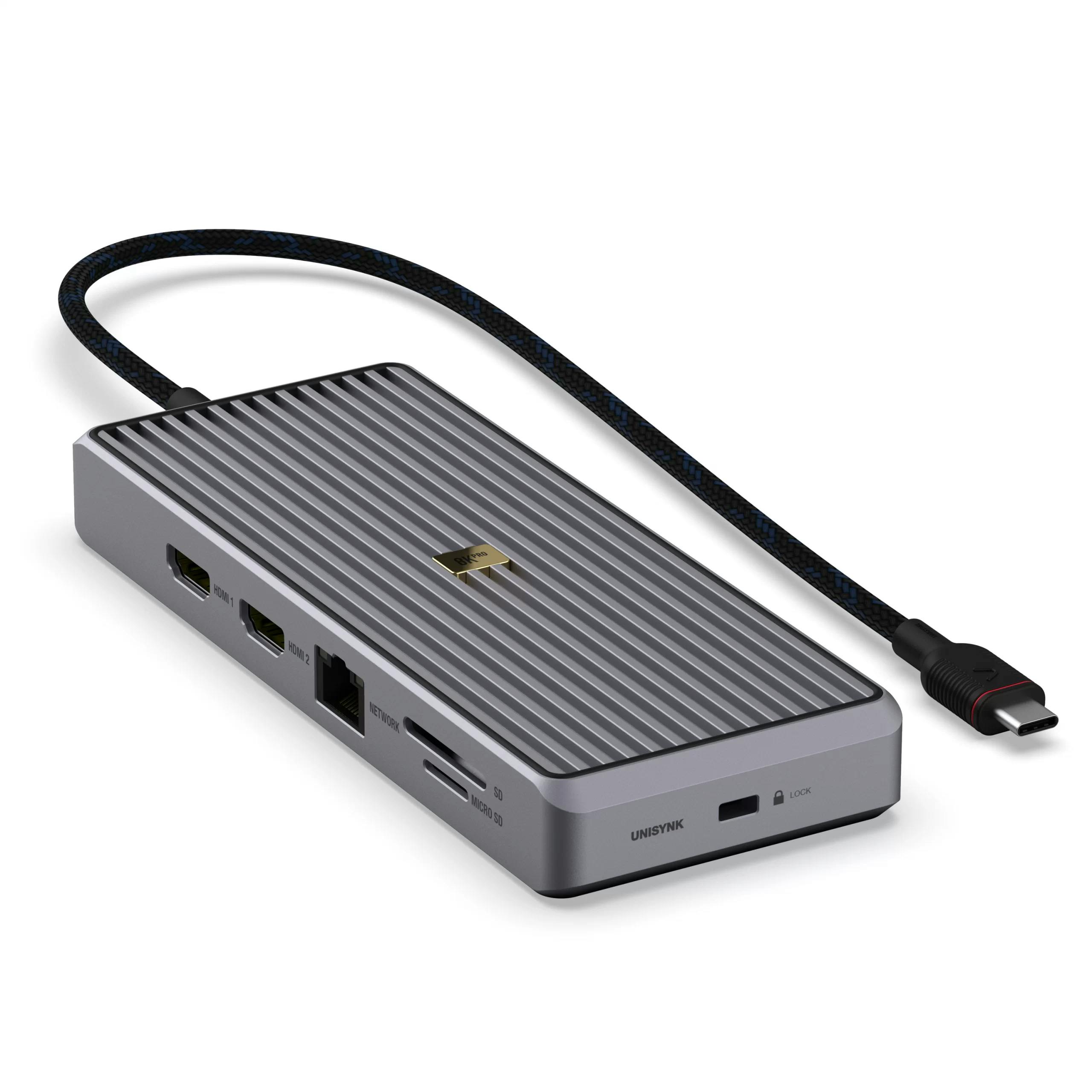 Unisynk 12 Port Dual Display USB-C Hub