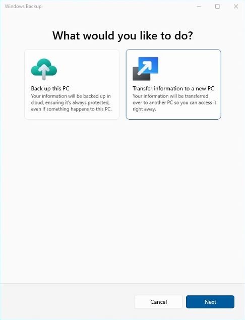 Med verktyget Windows Säkerhetskopiering, som på engelska heter Windows Backup, kan du snart överföra dina inställningar och filer till en ny dator.
