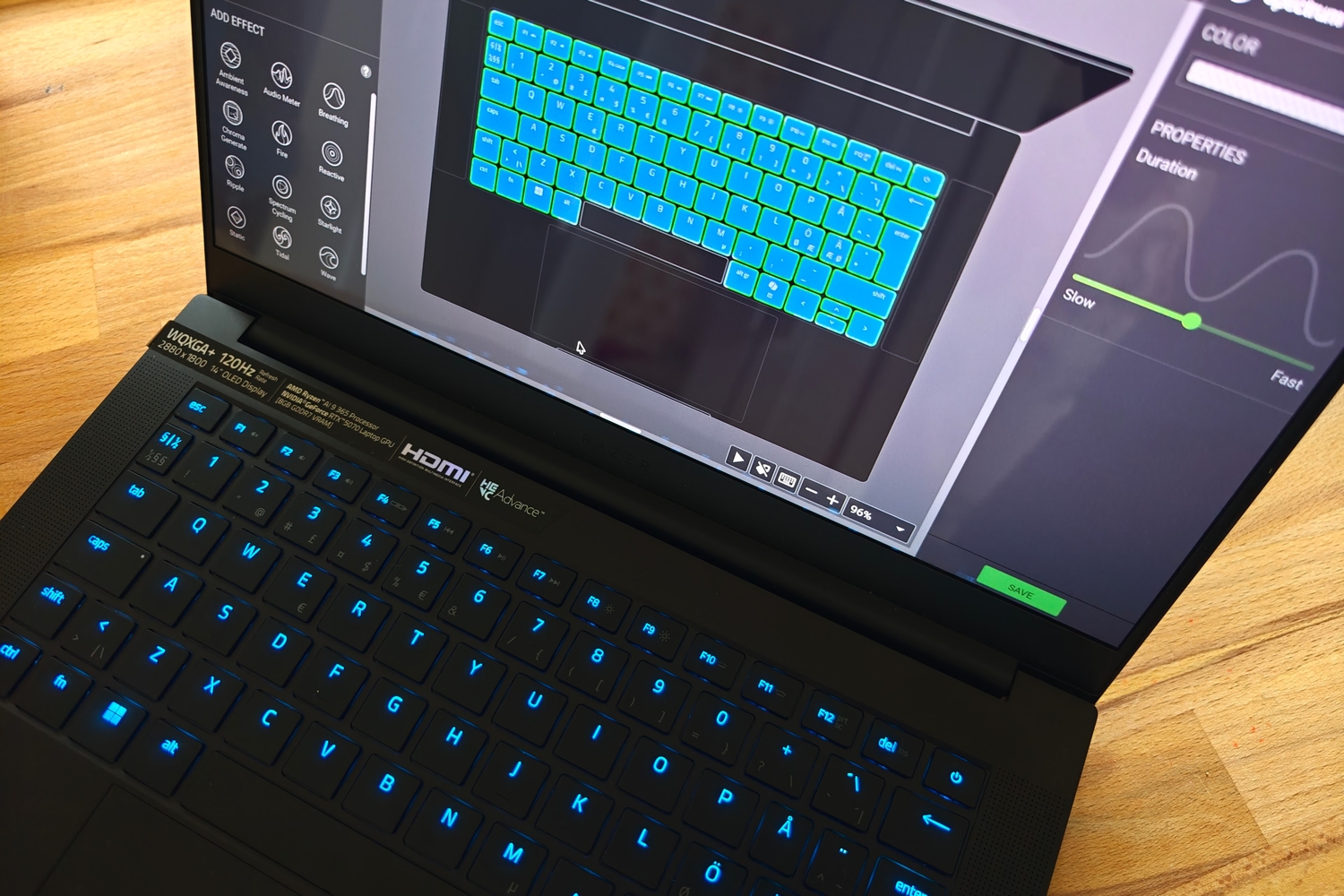 Razer Blade 14 keyboard