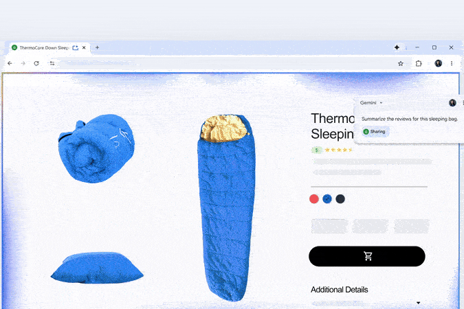 Her ser du Gemini i Chrome