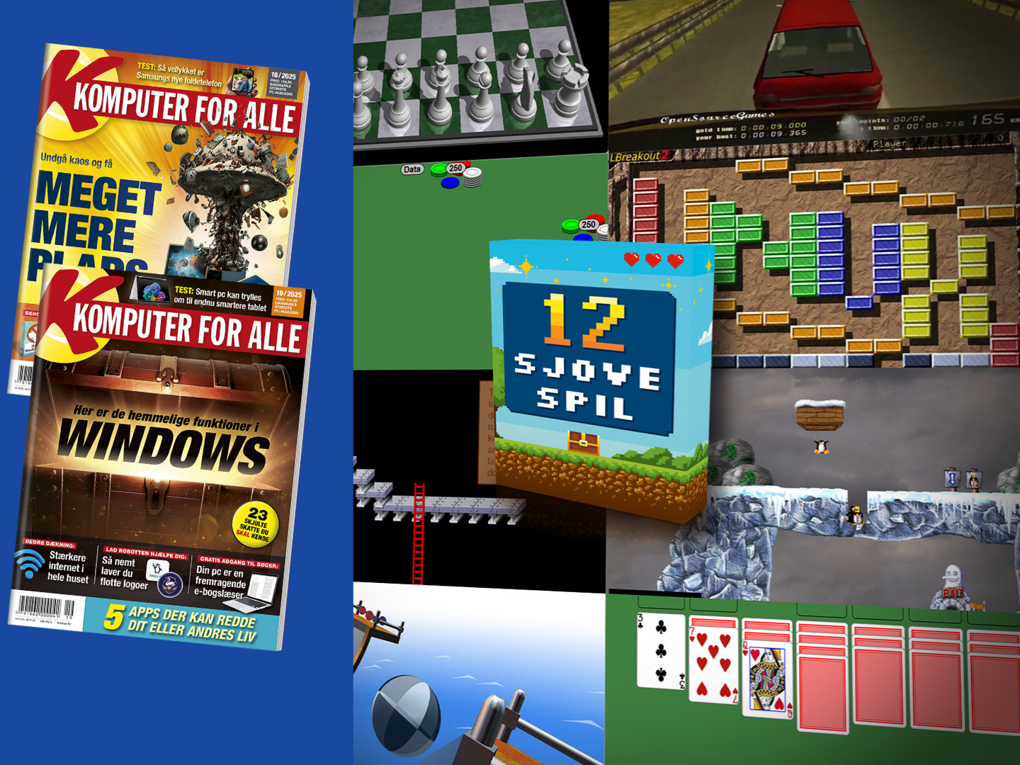 Få en USB-nøgle med 12 spil og kapacitet på 512 GB