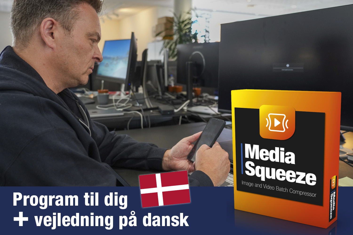 Komprimér nemt foto og video med programmet Media Squeeze, så filerne bliver små nok til at dele online uden problemer.