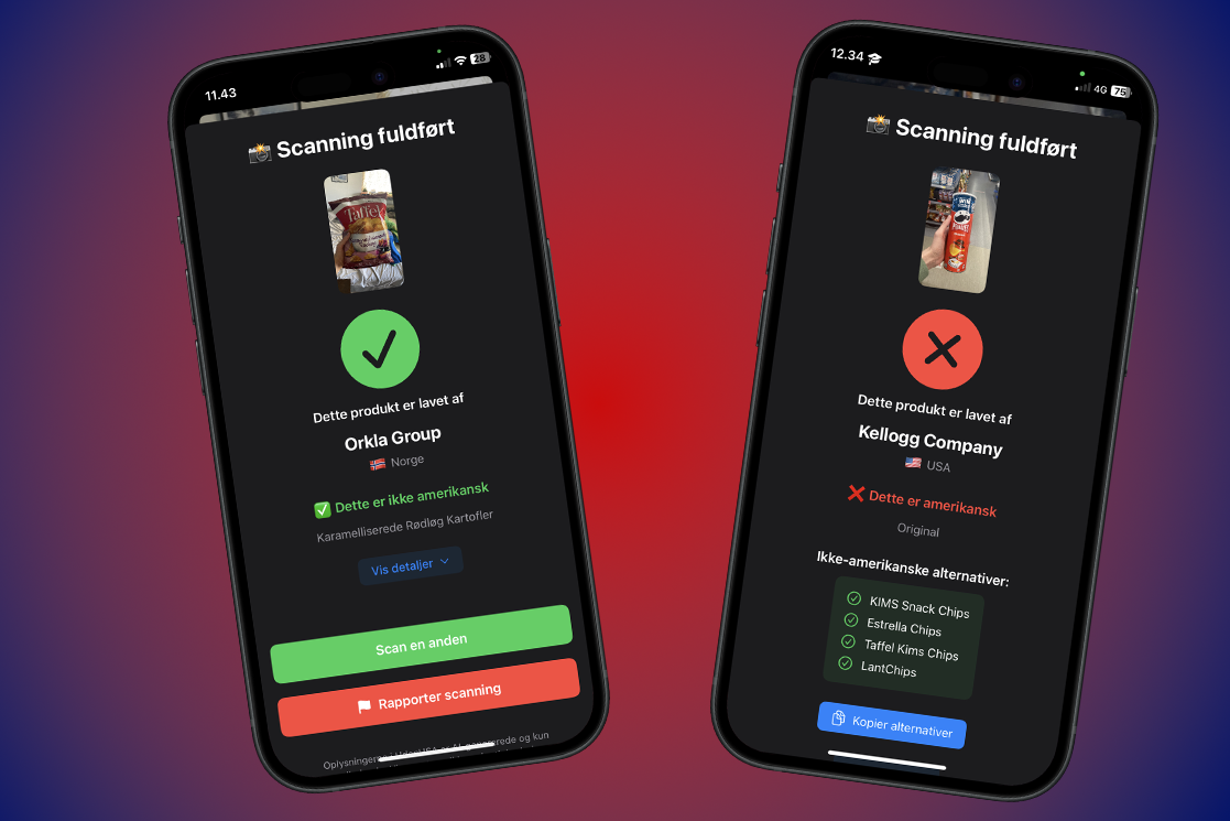 Vältä amerikkalaisia tuotteita UdenUSA-sovelluksella
