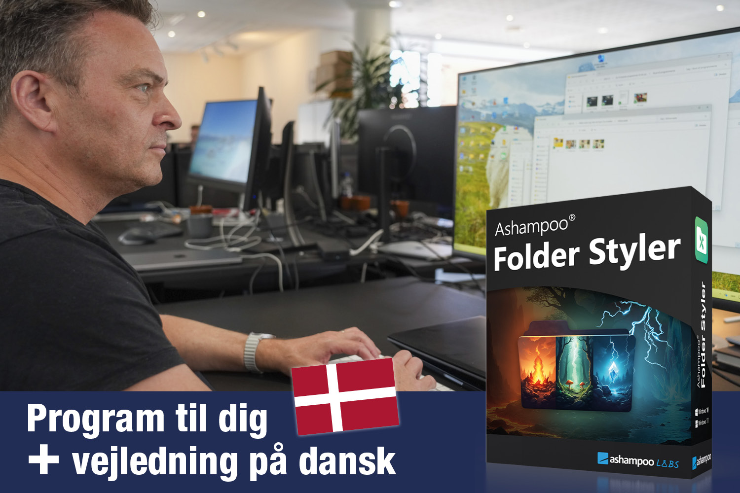 Skift nemt dine mappeikoner med programmet Ashampoo Folder Styler og find hurtigere dine filer.