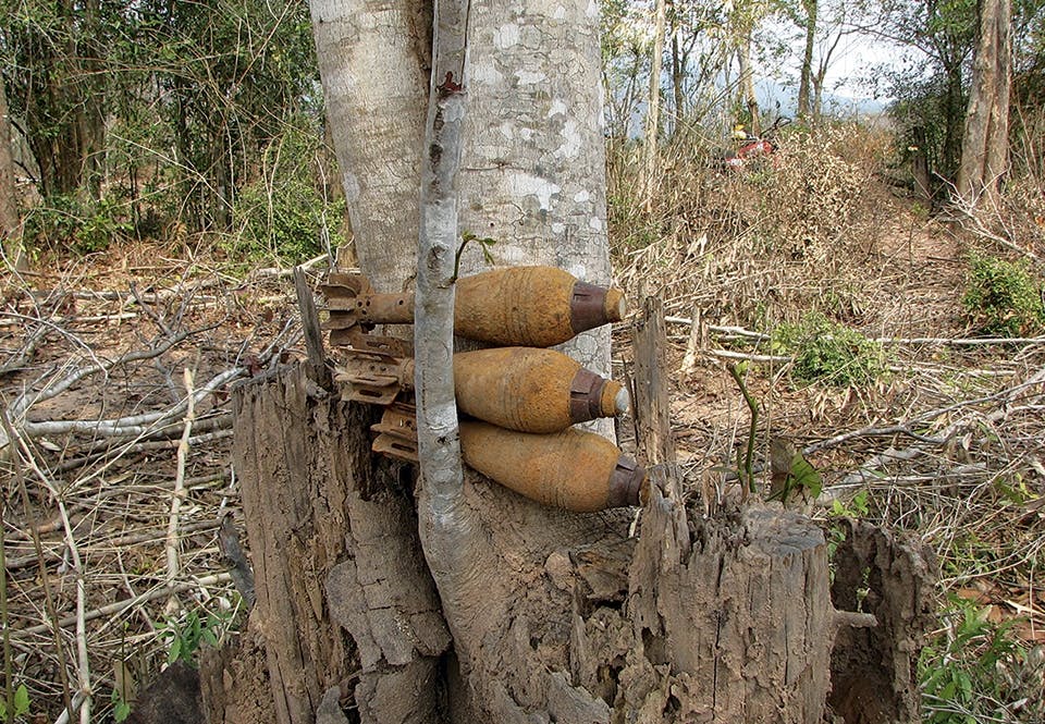 odetonerad ammunition från mindre vapen