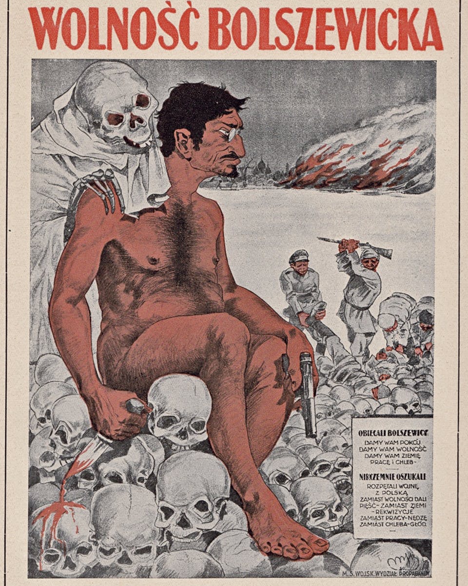 propagandaaffisch med Trotskij