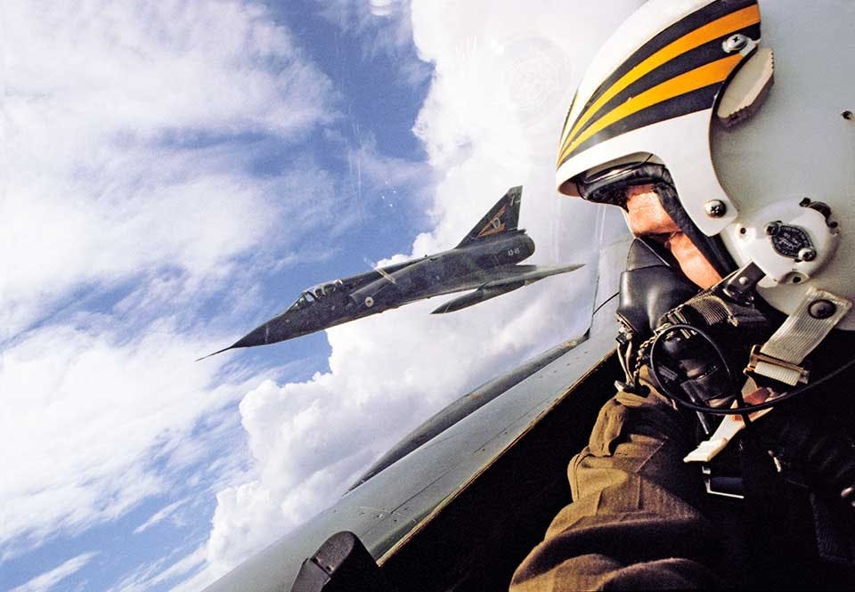 Mirage III under flygning