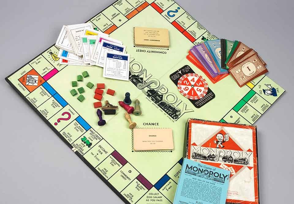 Brittiskt Monopolspel från 1940-talet