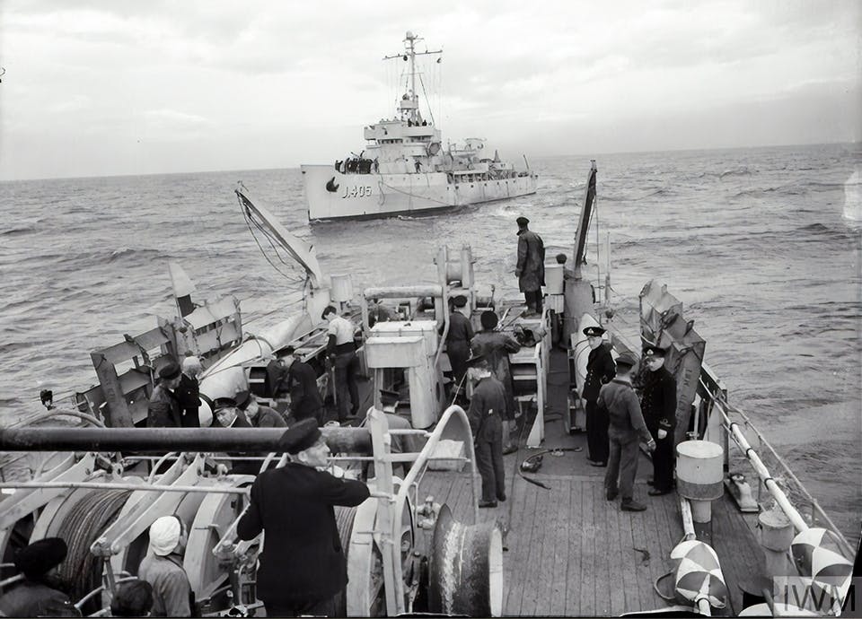 minsvepare algerineklass andra varldskriget Brittisk minsvepare av Algerineklass i andra världskriget.