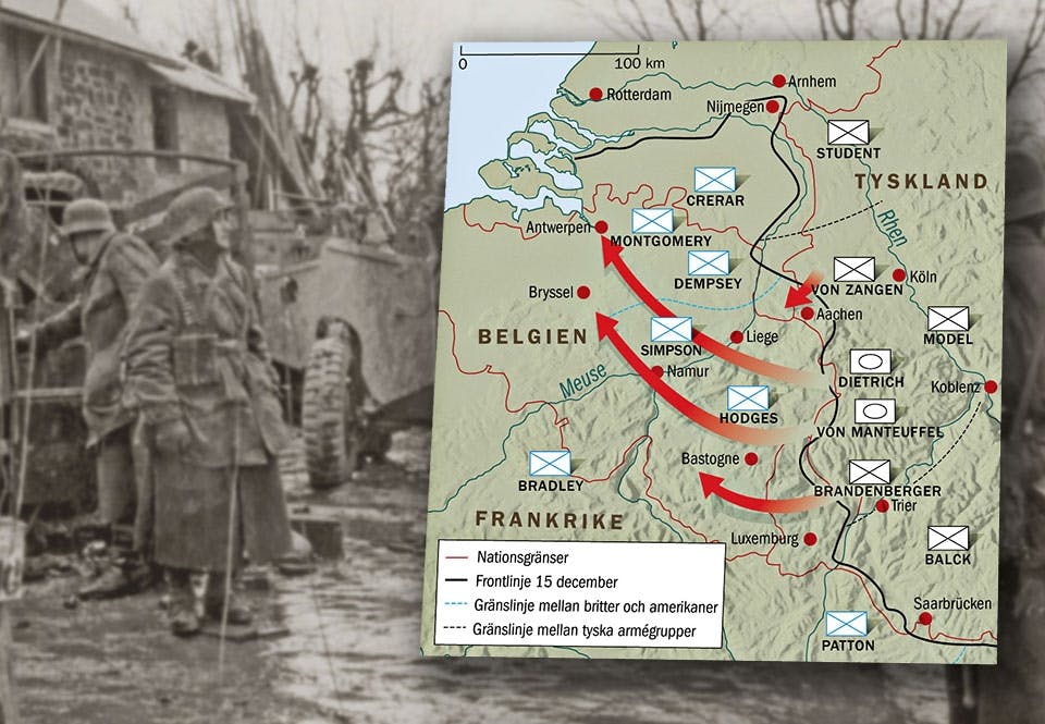 ardenneroffensiven hitlers plan karta